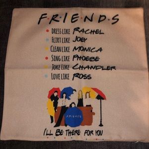 Friends themed square pillow case